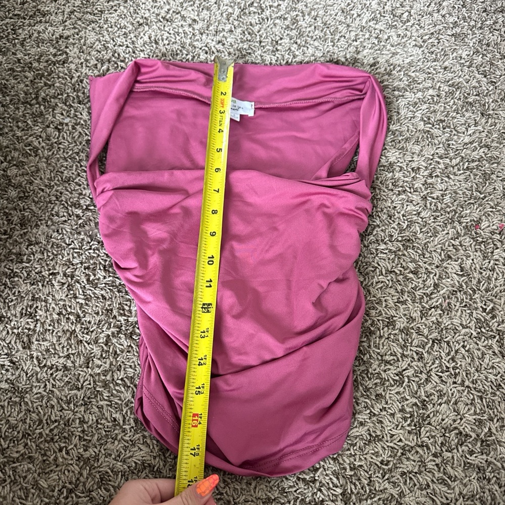 Pink Strapless Top